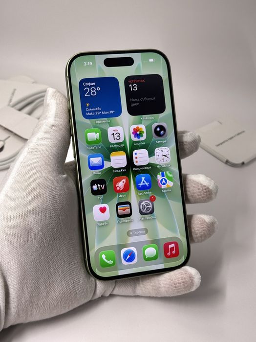 iPhone 17, 256GB, Sage, 99% батерия, КАТО НОВ, 2г. ГАРАНЦИЯ!
