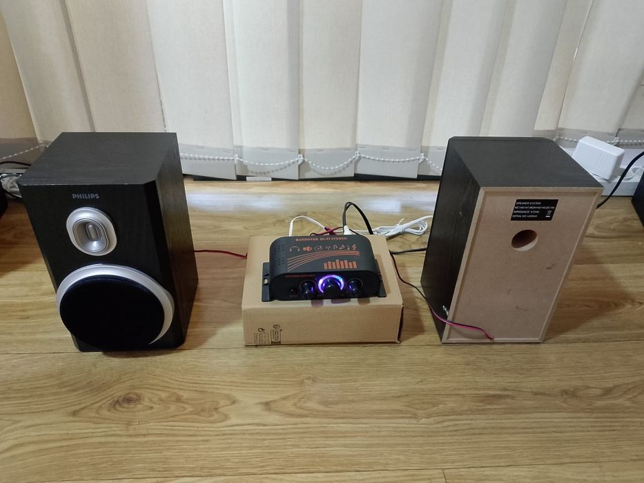 Mini Amplificator + Boxe Philips