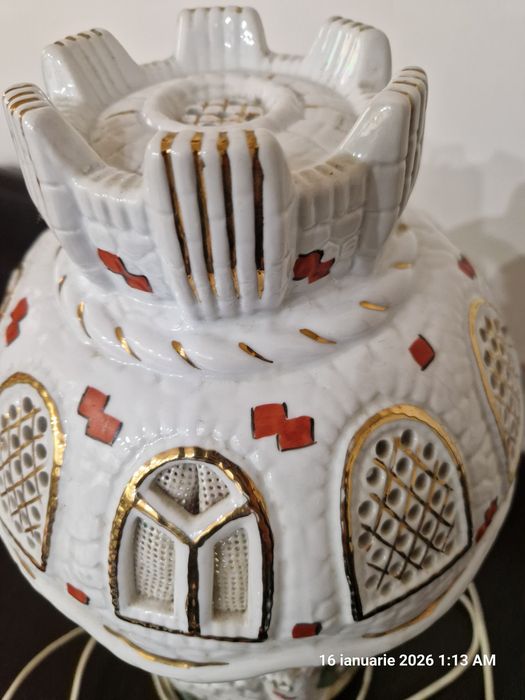 Veioză porțelan Apulum lucru manual