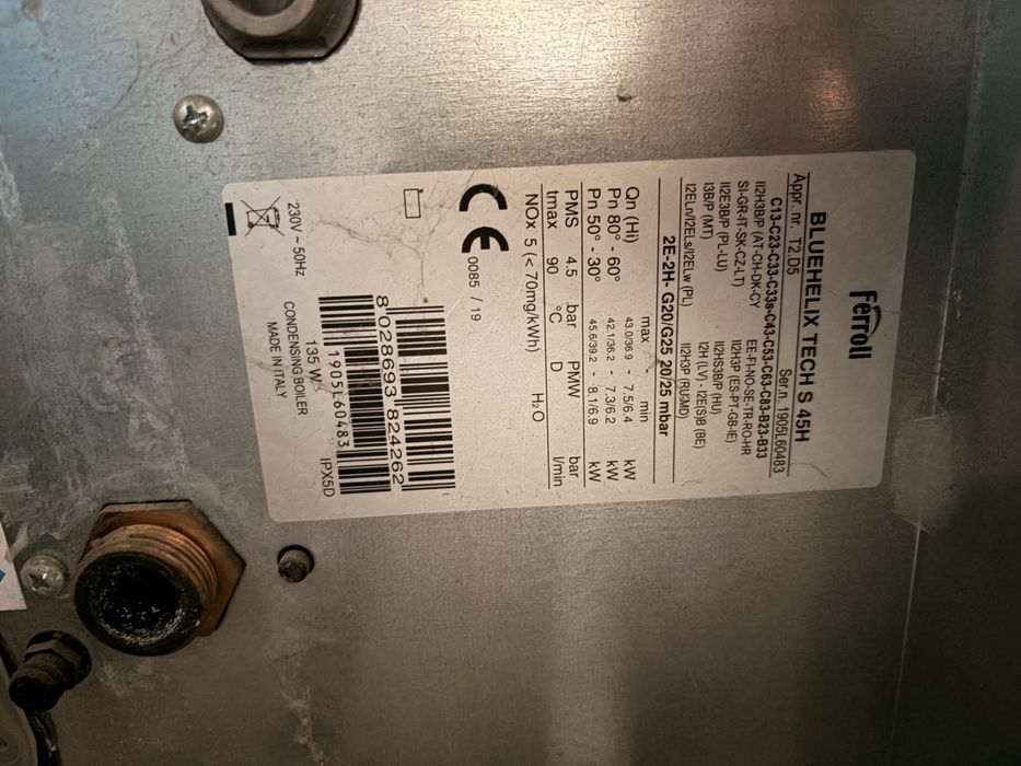 Vand centrala ferroli bluehelix TECH S 45H