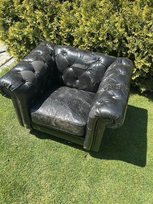 Кресло кожаное 4 штуки