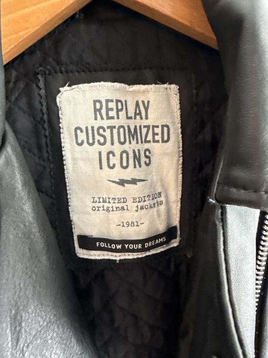 Geacă Piele Naturală REPLAY „Dark Days” Ediție Limitată Damă • Made in Italy • Mărimea S • Stare Top!