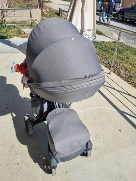 Stokke Xplory X + бебешки кош + летен кош - цвят Modern Grey
