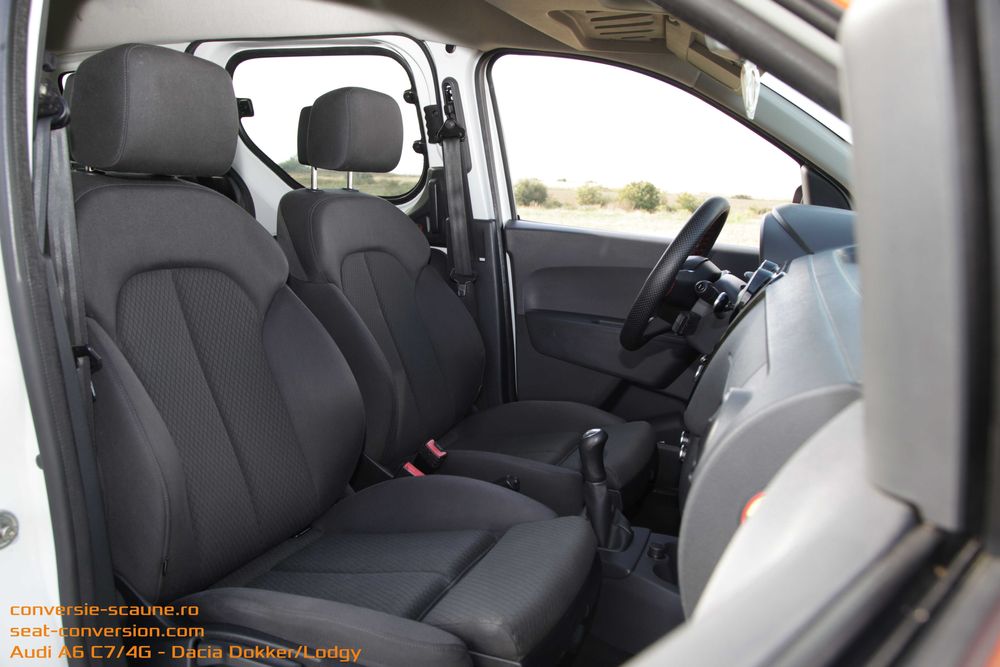 Sistem adaptare scaune de Audi A6 C7 / 4G pe Lodgy Dokker