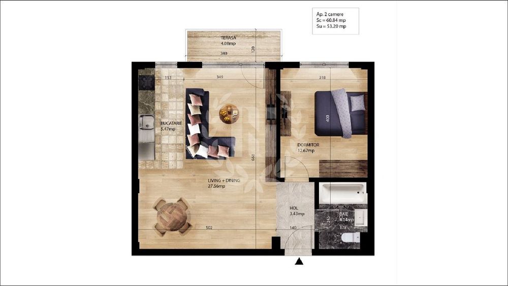 Apartament 2 camere  Pantelimon | Bloc Finalizat