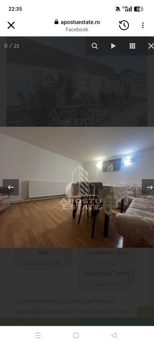Casa de vânzare în Felnac pe principipala