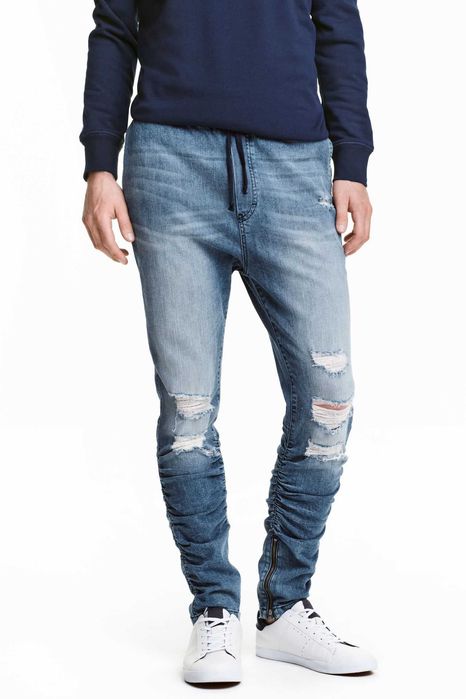 H&M HM Slim Low Jogger джогър FOG Fear of God набрани с цип на крачола