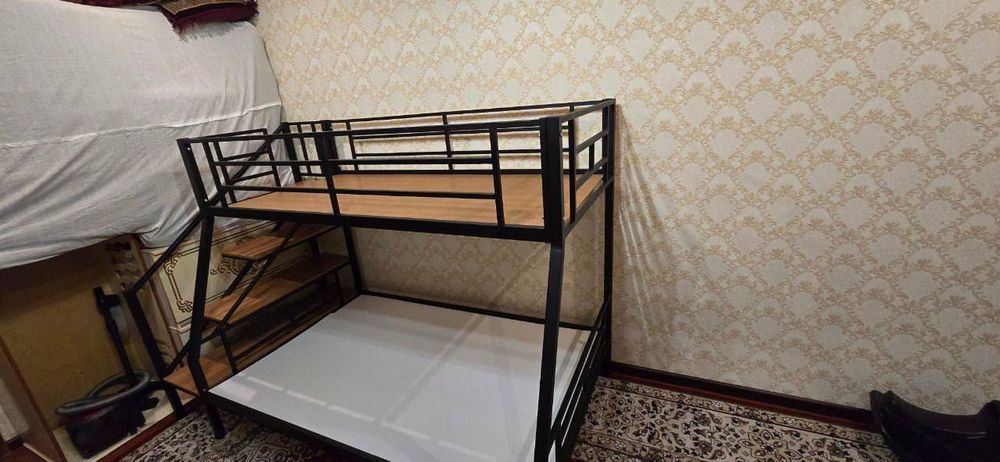 Двухъярусная  кровать Loft krovat темир крават metal kalavat Лофт