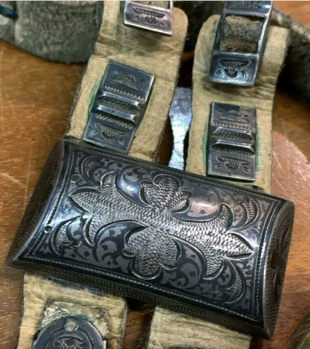 Продавам Кавказки сребърен колан Нйело Кубачи 19ти век