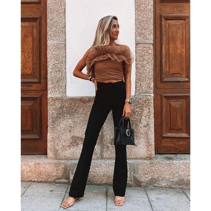 Топ от тюл ZARA.