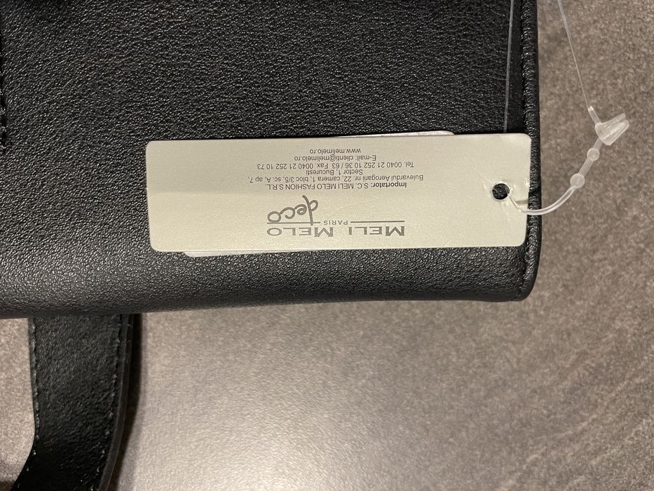 Portofel Meli Melo Simple Black  ~ 5 x 20 x 12 cm