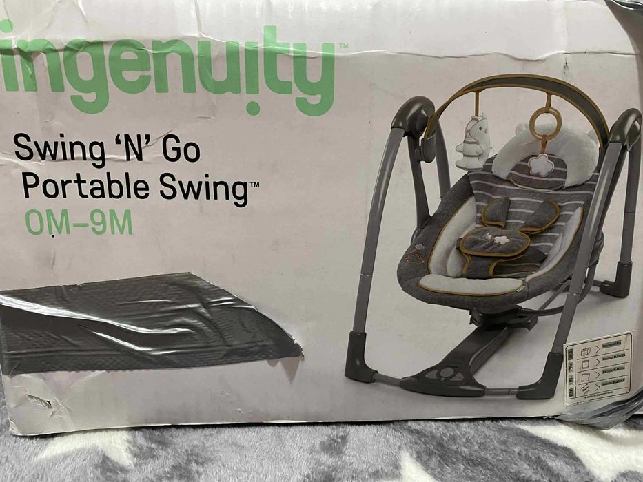 Ingenuity - Leagan portabil Swing 'n Go Portable Swing™ - Bella Teddy