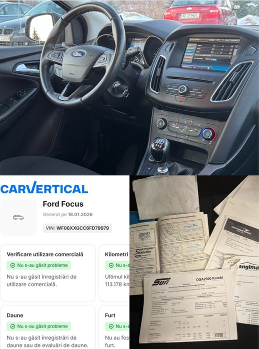 Vând Ford Focus Mk3 Facelift Motor 1.0 Benzină 125 CP Euro 6 178000 km
