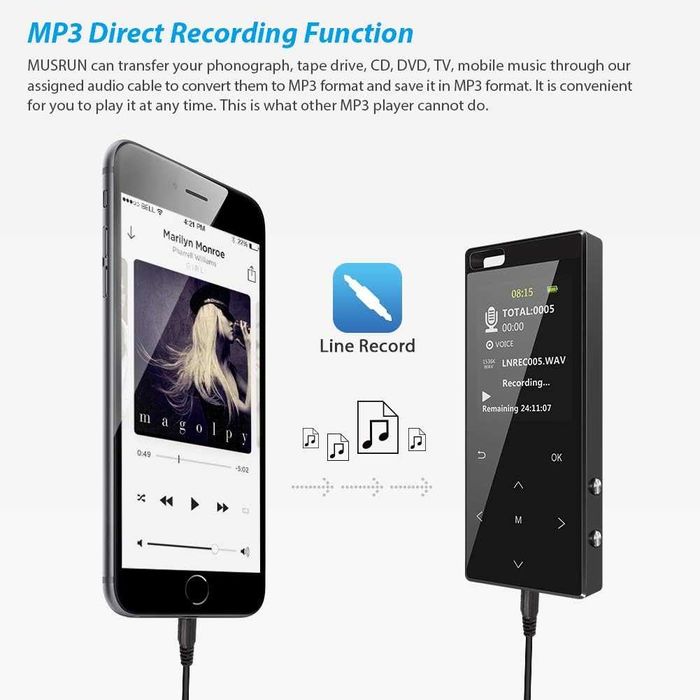 MP3 плейър с Bluetooth 5.0