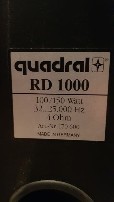 Incinte cutii proiect boxe Qadral RD 1000 cu filtre