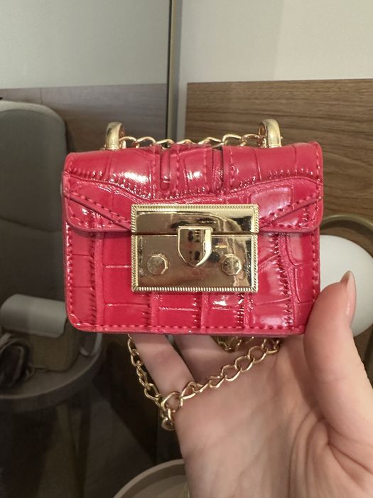 Мини чанти в кафяво и циклама