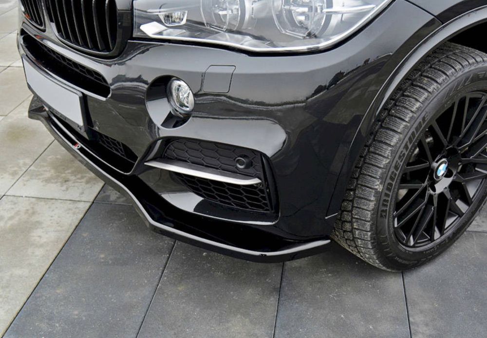 Преден Лип Спойлер BMW БМВ X5 F15 – Мaxton Стил – Черен гланц НА СКЛАД!