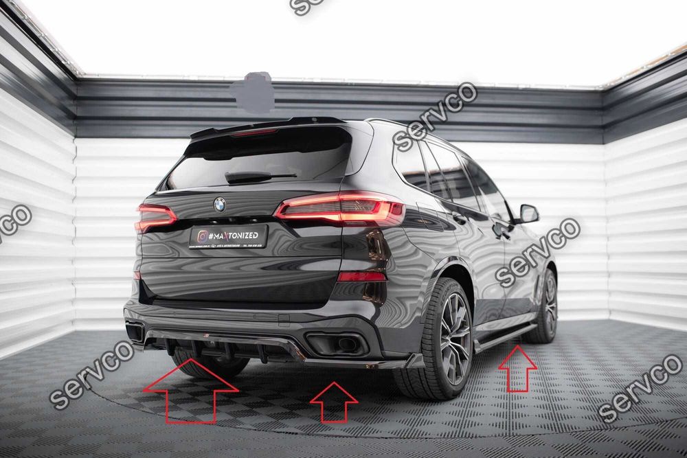 Pachet Set Splitter Exterior Lip Prelungiri Body kit tuning Bmw X5 G05 M-Pachet 2018-2023 v6 - Maxton Design