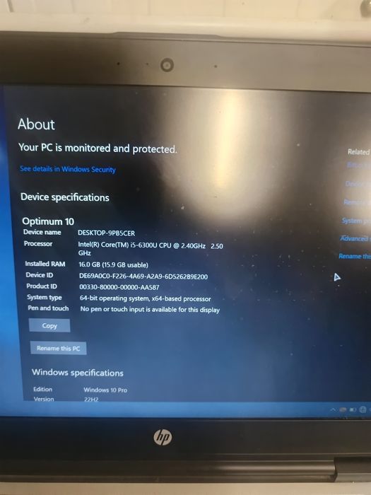 Amanet Ozana vinde laptop HP probook 620 G2