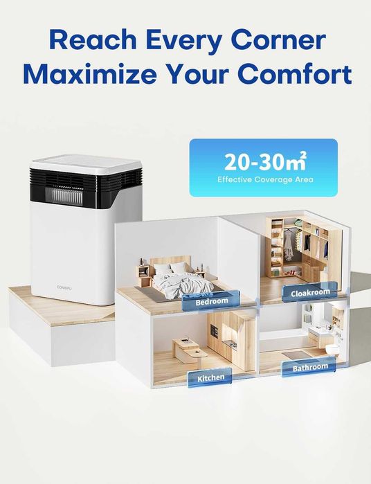 Изсушител, влагоабсурбатор CONOPU - 3 л., 1700 ml/ден