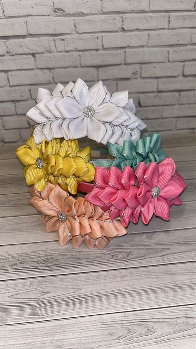 Бантики Ободки Ручная работа