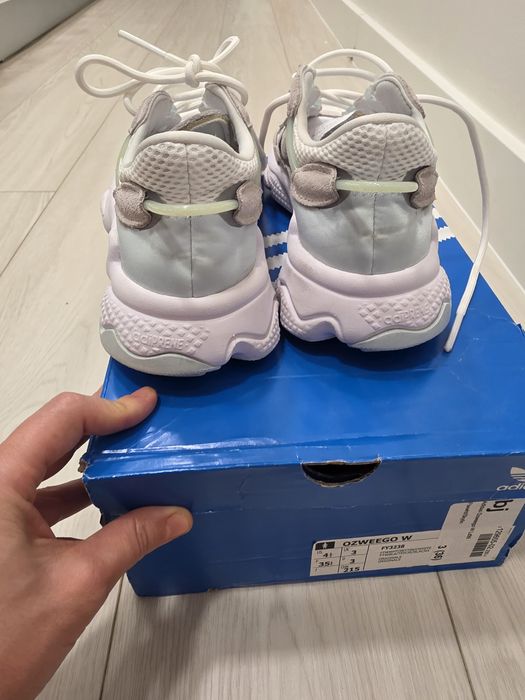 Adidasi originali osweego alb cu turcoaz