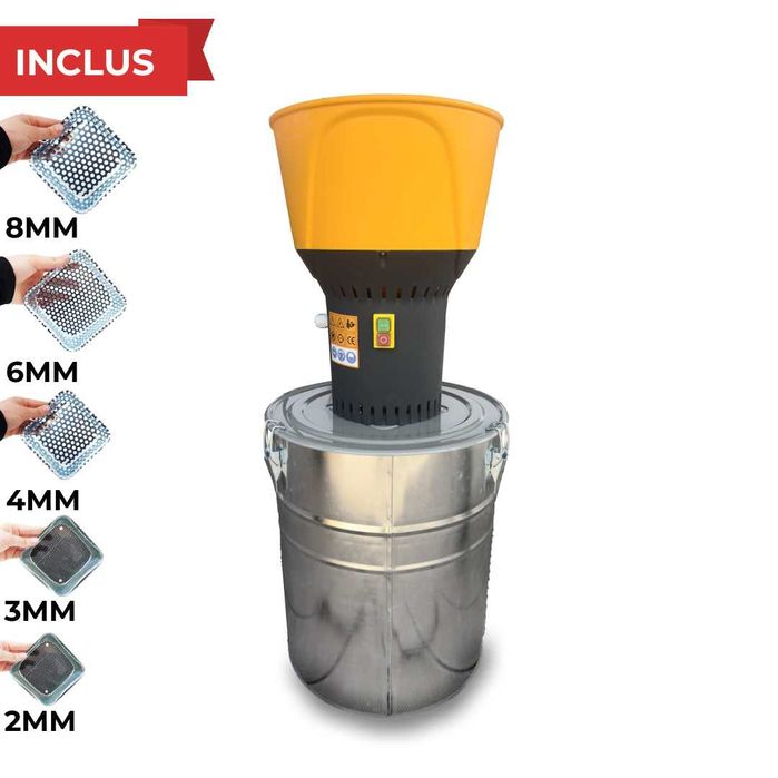 Електрическа мелница, Ярмомелка HOLZ MILL- 50L СИВ / 5 сита/ 1,3кВт