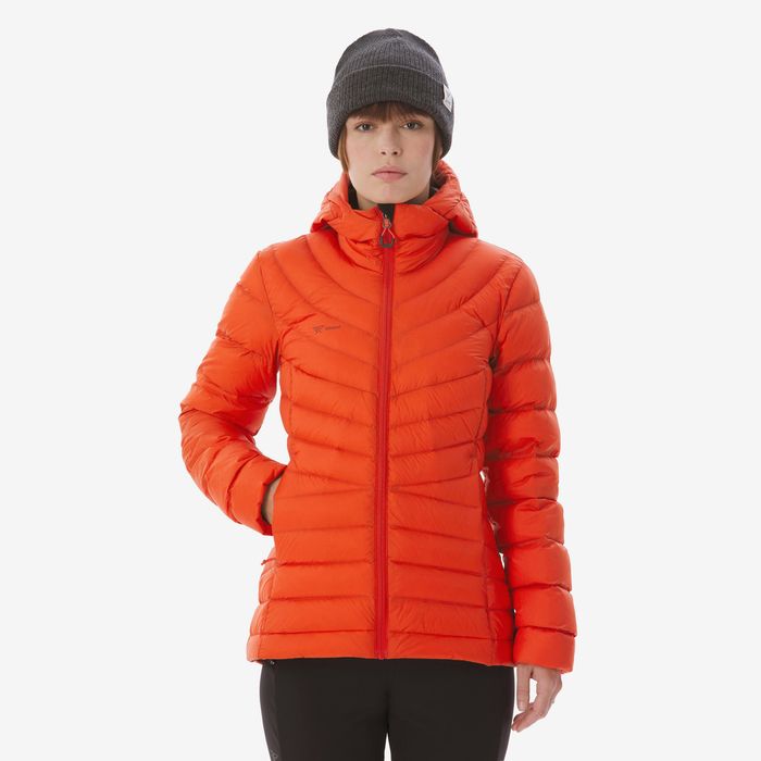 Geacă din puf Trekking Mt500 -10°c Roșu - produs resigilat Decathlon