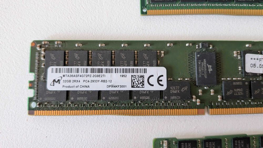 Memorie Server 32GB DDR4 ECC REG 2933MHz / 3200MHz Micron / Hynix