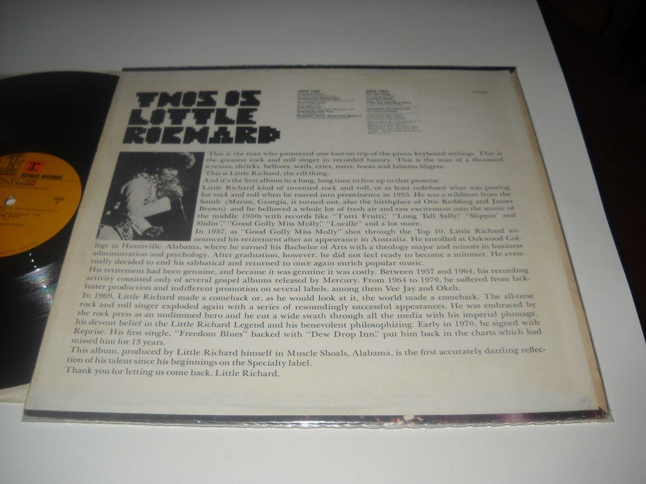 Little Richard: The Rill Thing (1970) vinil USA, stare VG+/VG+