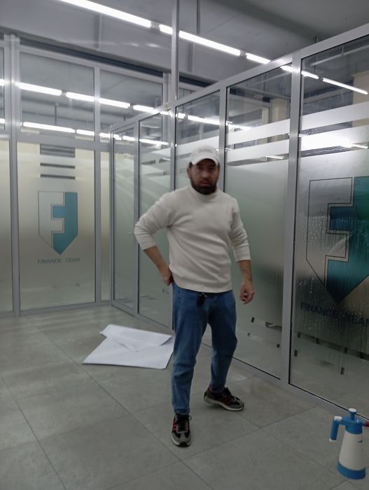 Декоративная пленка матовая туманка для офиса и здание 24/7