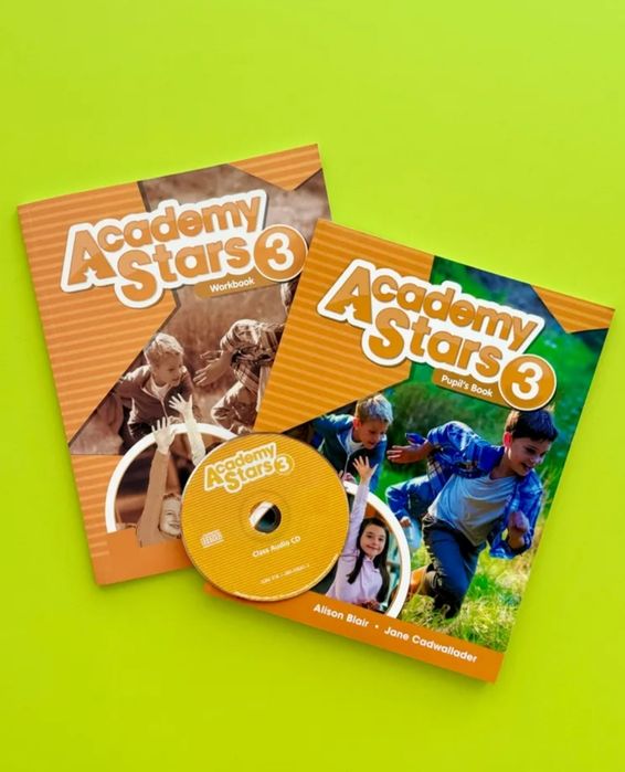 Доставка. Academy Stars 0,1,2,3,4,5,6 pupil's book + workbook + диск