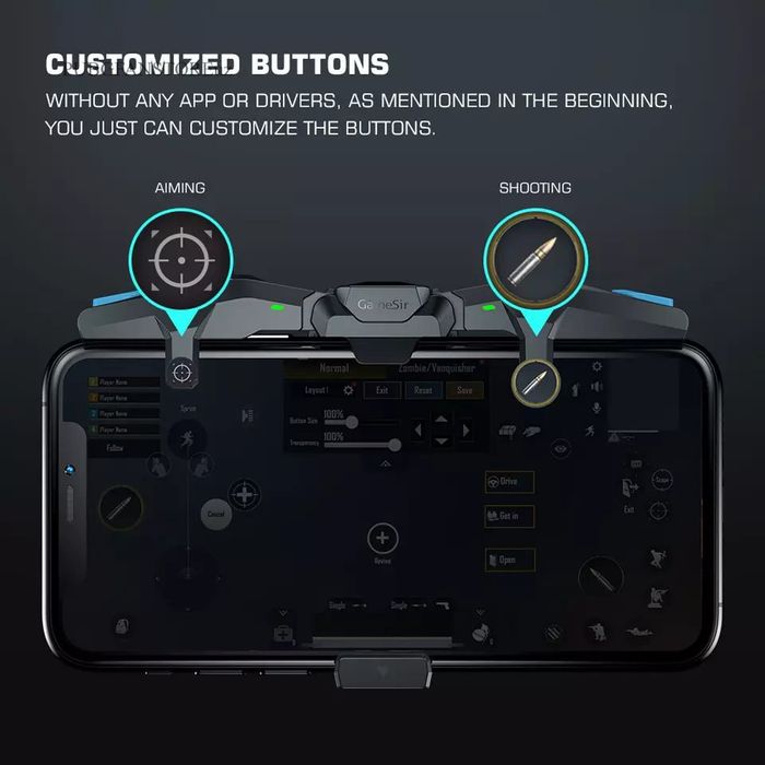Электрический Геймпад GameSir F4 «Falcon»  pubg подарок на новый год