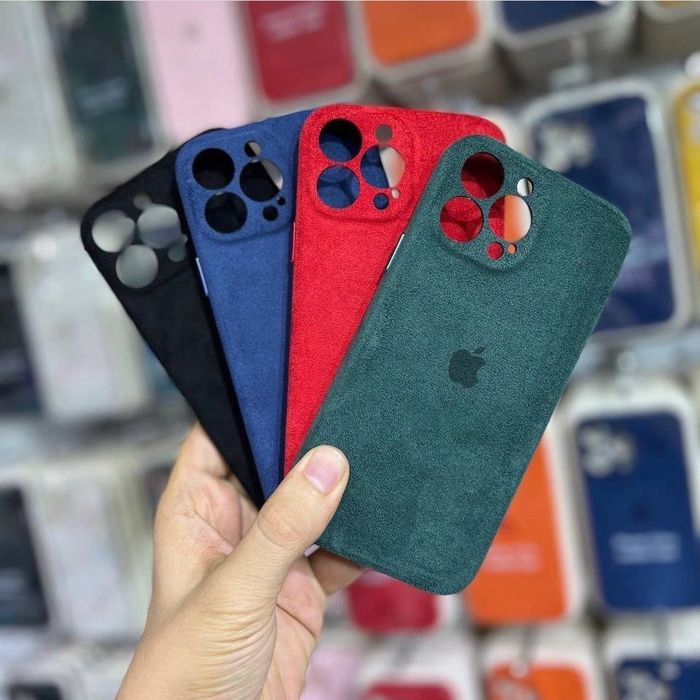 Кейс за iPhone 13/13 Pro/13 Pro Max Алкантара кейс