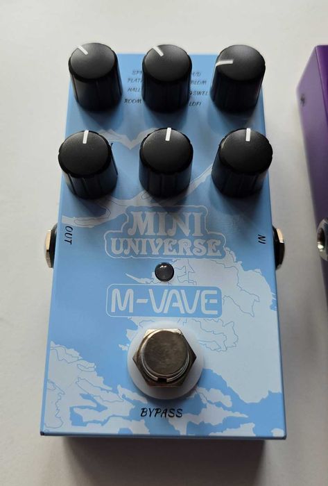 M-VAVE MINI-UNIVERSE pedala efect reverb chitara, 9 efecte