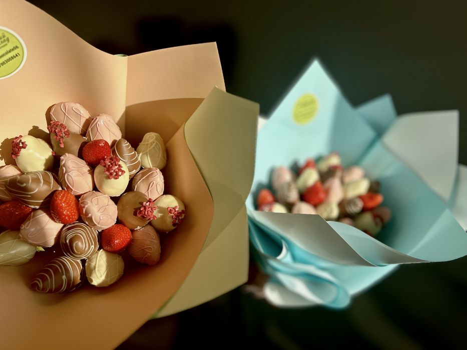 Букет из клубники в шоколаде