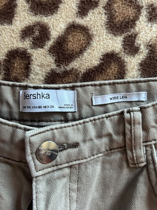 Wide-leg Jeans, maro