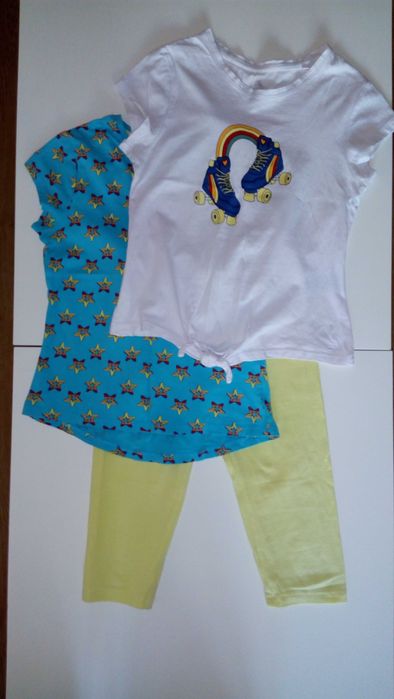 Сет / Комплект тениска/ клин момиче р-р 122/128