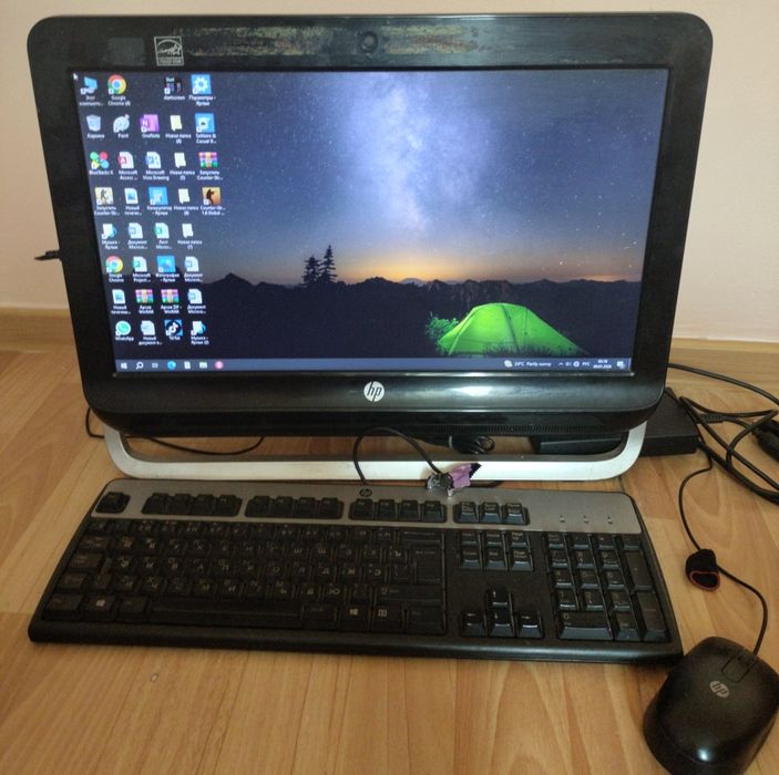 Компьютер и клавиатура