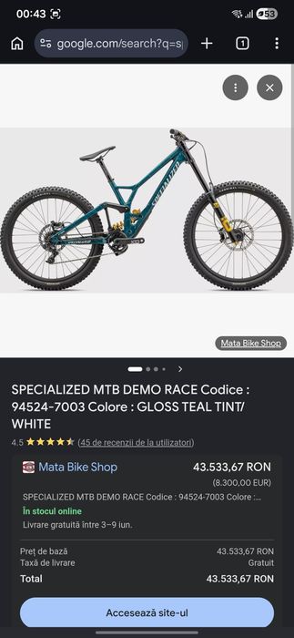Specialized Demo Race 2025 blue
