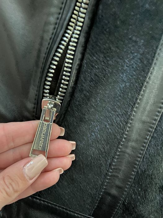 Geaca de piele DSQUARED2, marime M