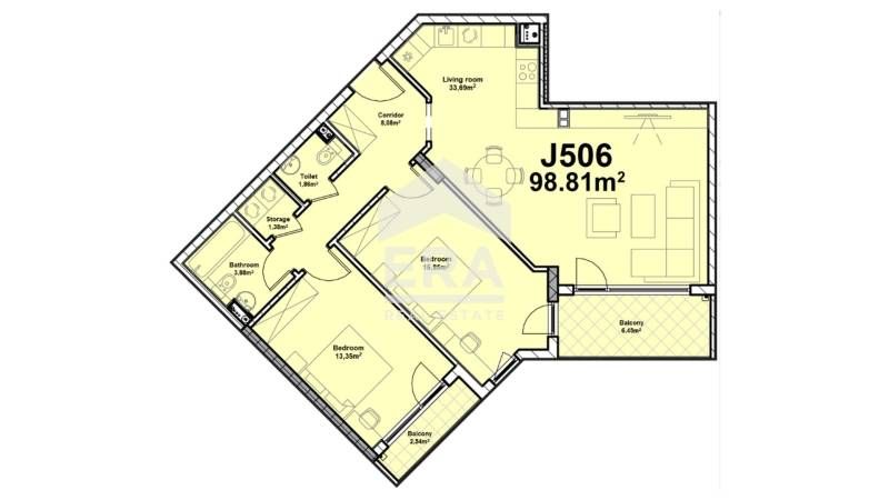 Продава се Тристаен апартамент в София, Полигона - 116 кв.м за 1308 €/кв.м - Снимка #1