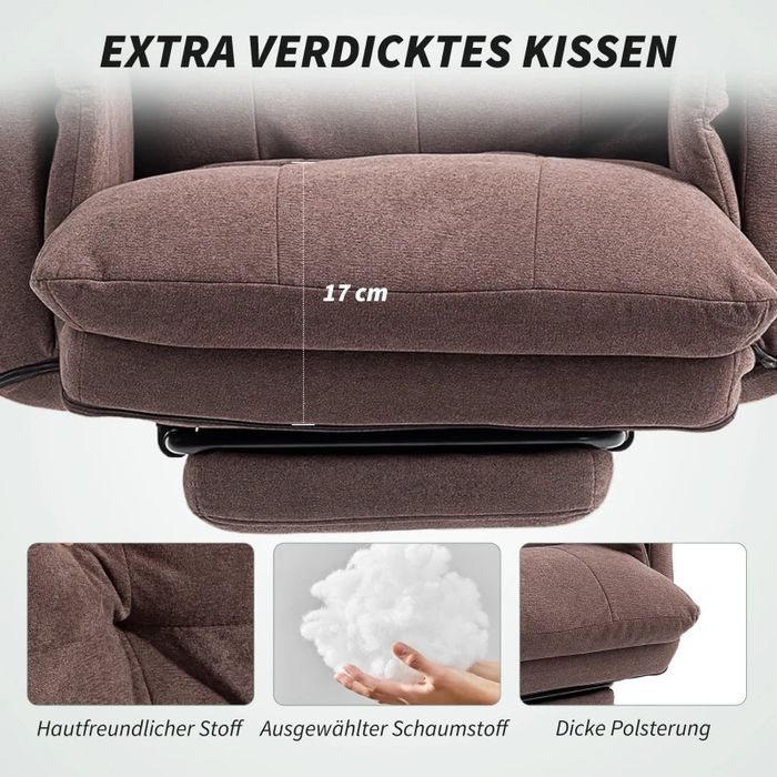 Тапициран офис стол HOMCOM