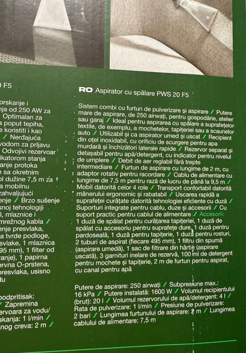 Aspirator injectie extractie Parkside