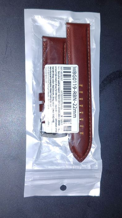 Curea ceas maro 22mm