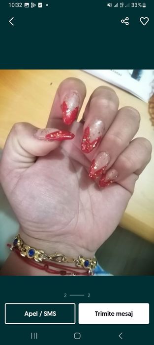 Aplic unghii cu gel mani pedi
