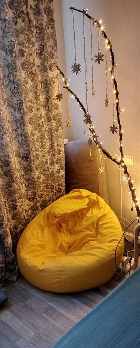 Пуф кресло мешок оранжевое