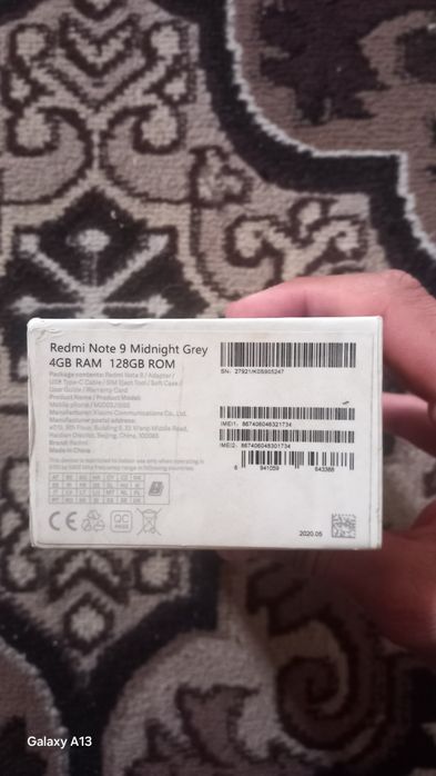 Redmi not 9 bitta aybi rasmda boshqa aybi yo pam 128talik kar tak bo