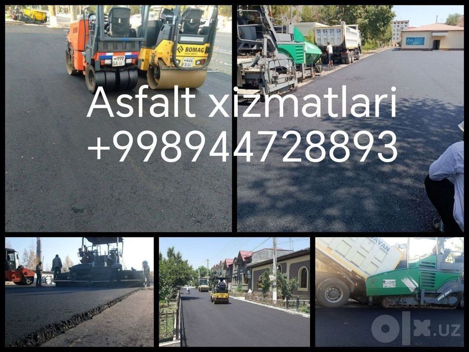 Asfalt xizmati asfaltlash ishlari