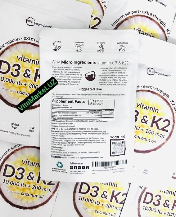 Vitamin d3 k2,Витамин Д3+К2,10000,5000 ,d3,sports research